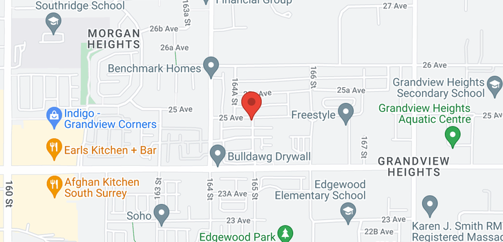 map of 16510 25 AVENUE